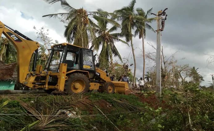 Cat 424 at the affected site