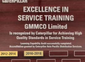 Service Training Excellence Award 2012 & 2016