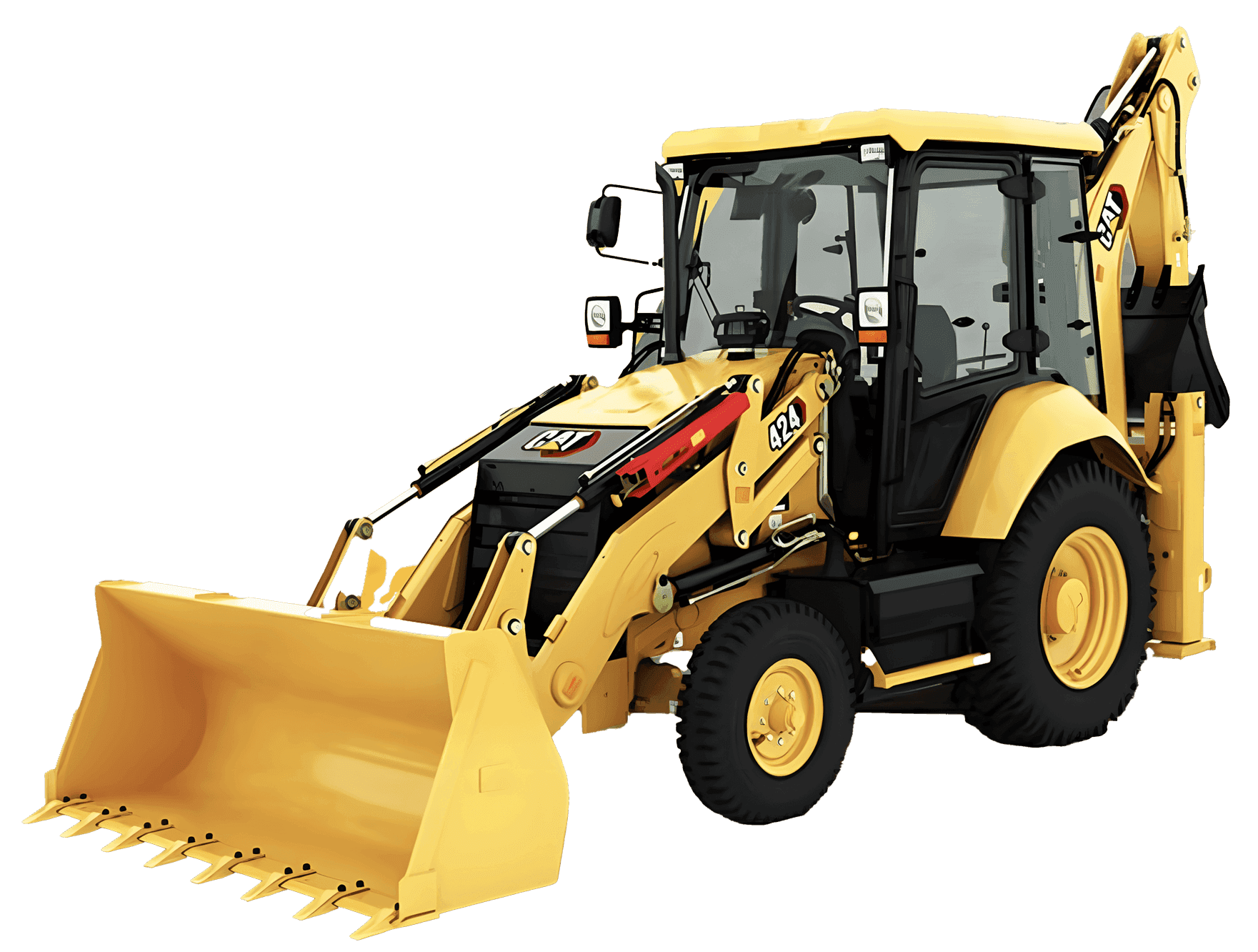 Book your CAT 424 Backhoe Loader today!