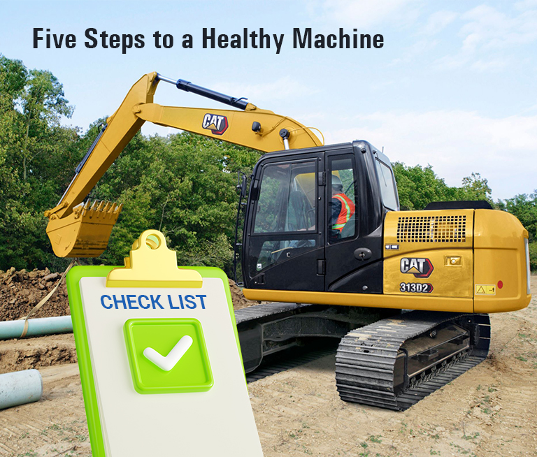 Maintenance Checklist for the Excavator